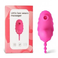 APP Compatible Wearable Vibrator, 9 Function, with Sucking Function, PINK